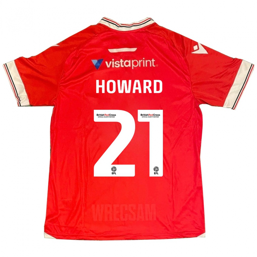 Férfi Mark Howard #21 Piros Hazai Jersey 2023/24 Mez Póló Ing