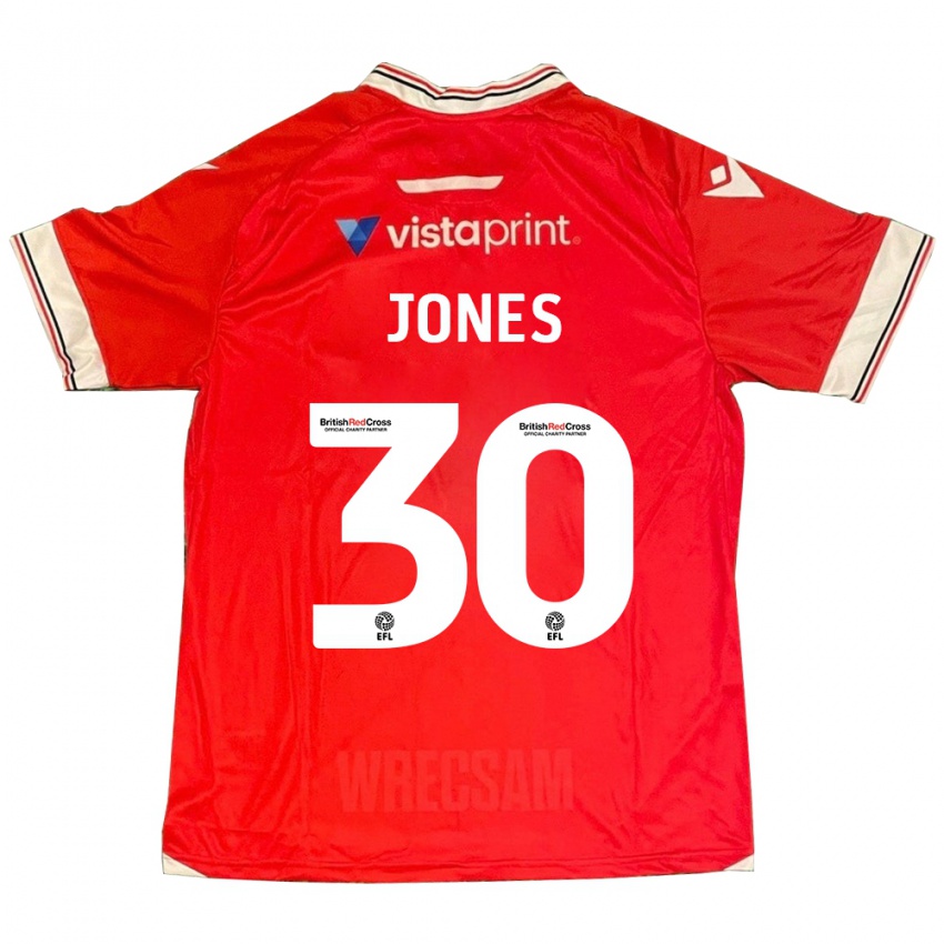 Férfi James Jones #30 Piros Hazai Jersey 2023/24 Mez Póló Ing