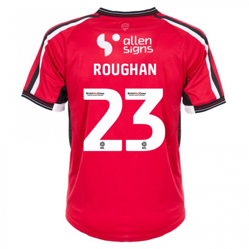 Férfi Sean Roughan #23 Piros Hazai Jersey 2023/24 Mez Póló Ing