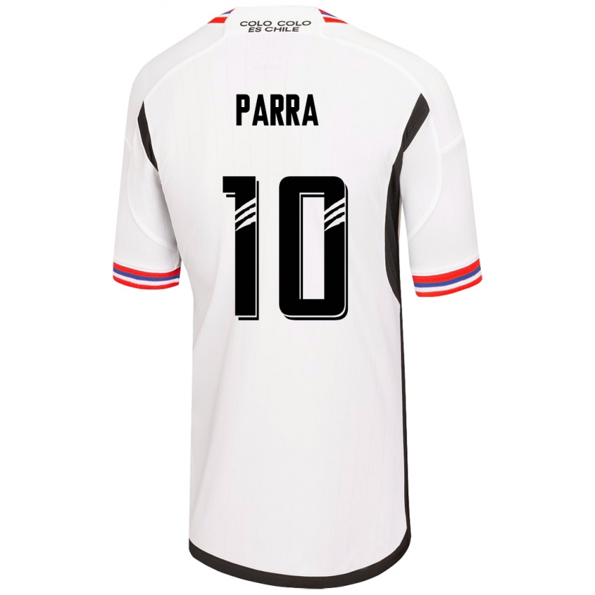 Férfi Pablo Parra #10 Fehér Hazai Jersey 2023/24 Mez Póló Ing