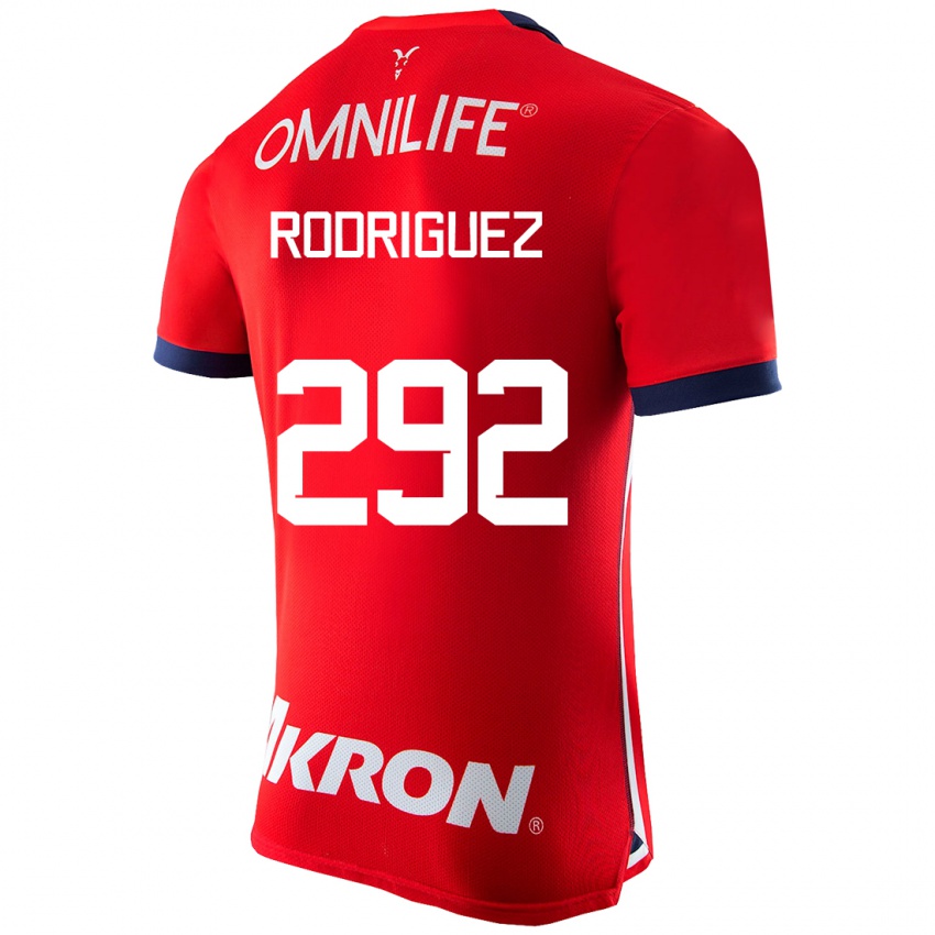 Férfi Emiliano Rodríguez #292 Piros Hazai Jersey 2023/24 Mez Póló Ing
