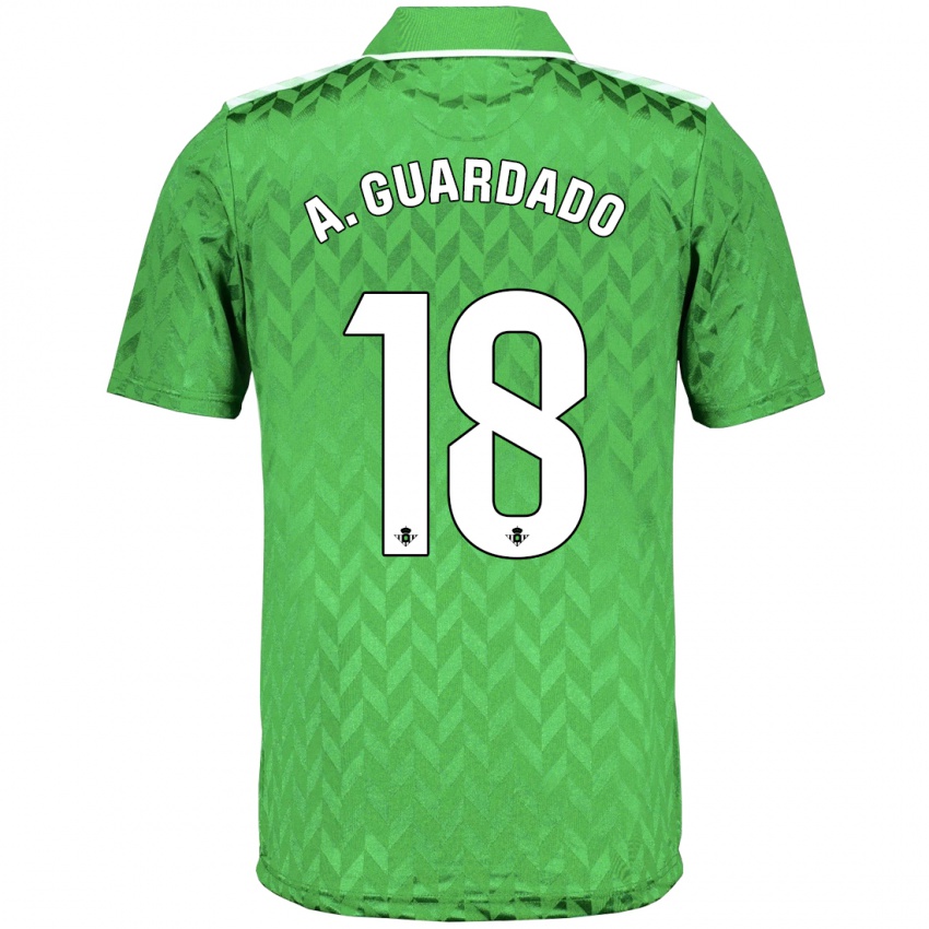 Férfi Andres Guardado #18 Zöld Idegenbeli Jersey 2023/24 Mez Póló Ing
