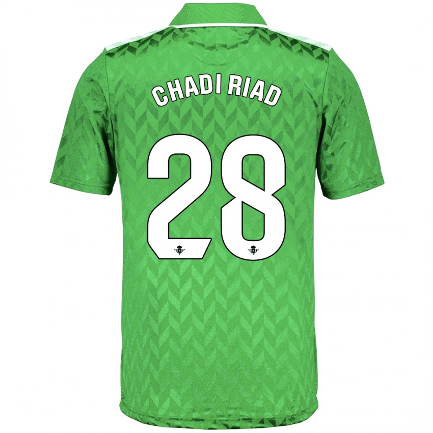 Férfi Chadi Riad #28 Zöld Idegenbeli Jersey 2023/24 Mez Póló Ing