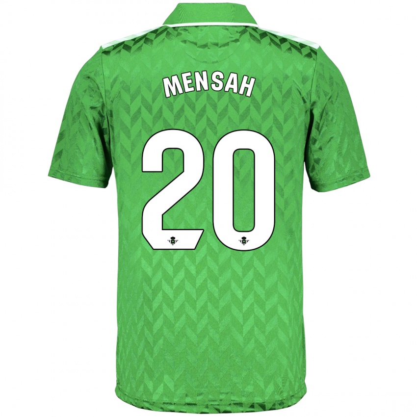 Férfi Mawuli Mensah #20 Zöld Idegenbeli Jersey 2023/24 Mez Póló Ing