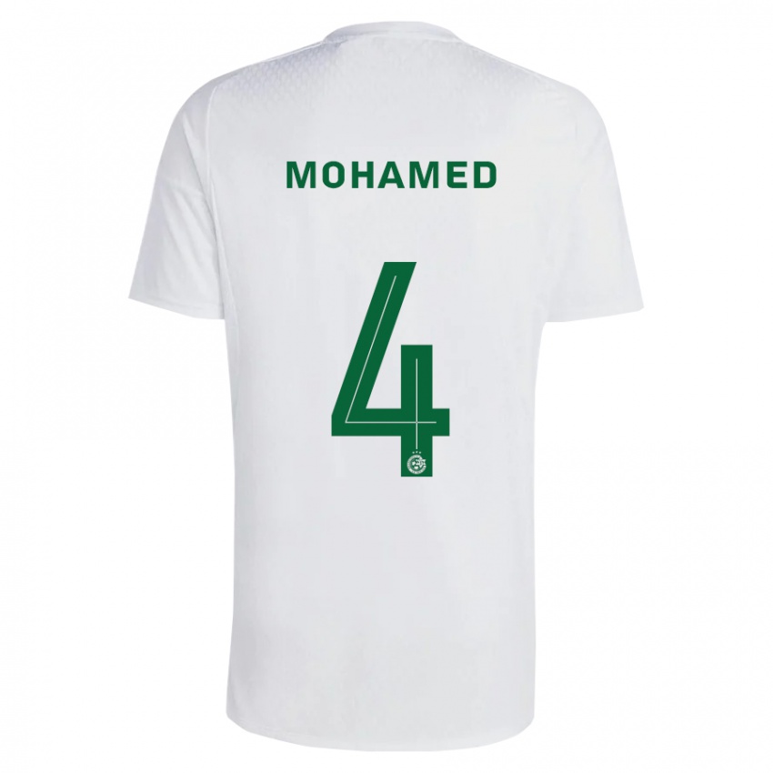 Férfi Ali Mohamed #4 Zöldes-Kék Idegenbeli Jersey 2023/24 Mez Póló Ing