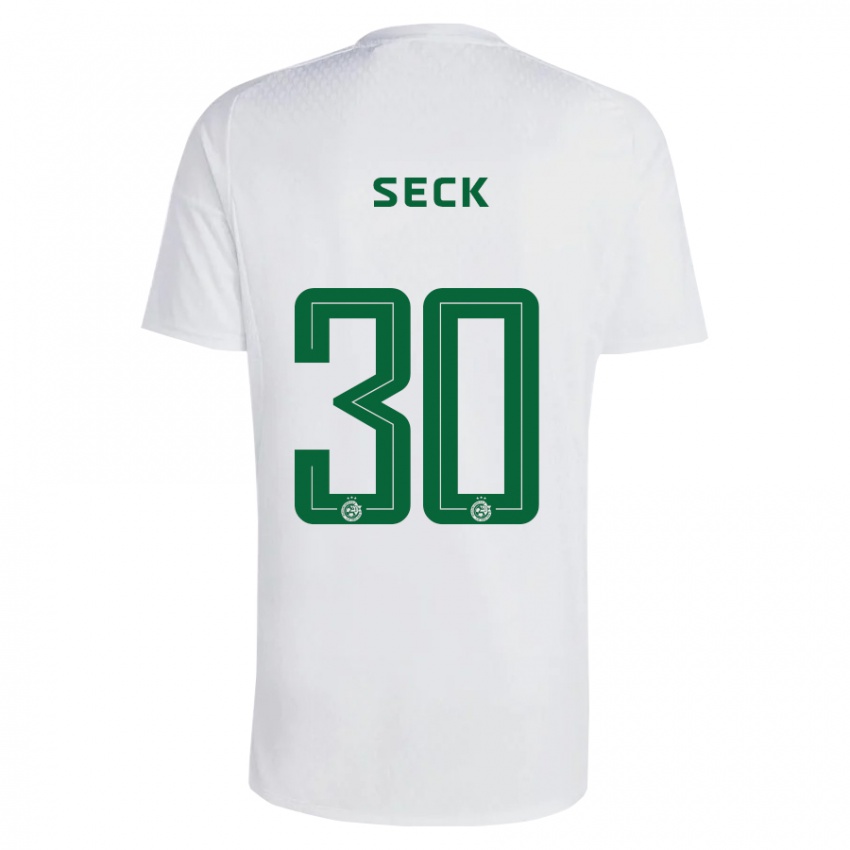 Férfi Abdoulaye Seck #30 Zöldes-Kék Idegenbeli Jersey 2023/24 Mez Póló Ing