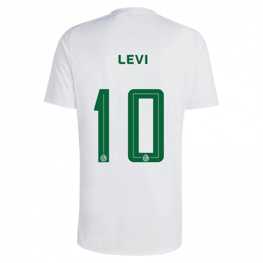 Férfi Yarin Levi #10 Zöldes-Kék Idegenbeli Jersey 2023/24 Mez Póló Ing