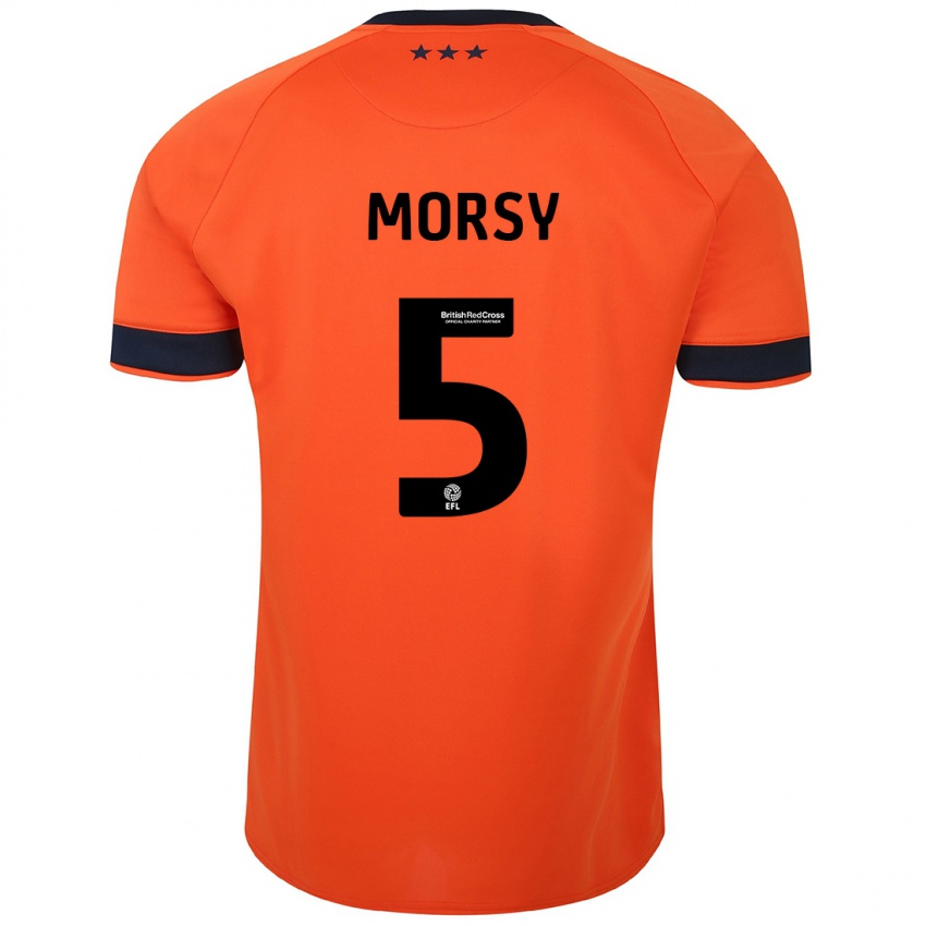 Férfi Samy Morsy #5 Narancs Idegenbeli Jersey 2023/24 Mez Póló Ing