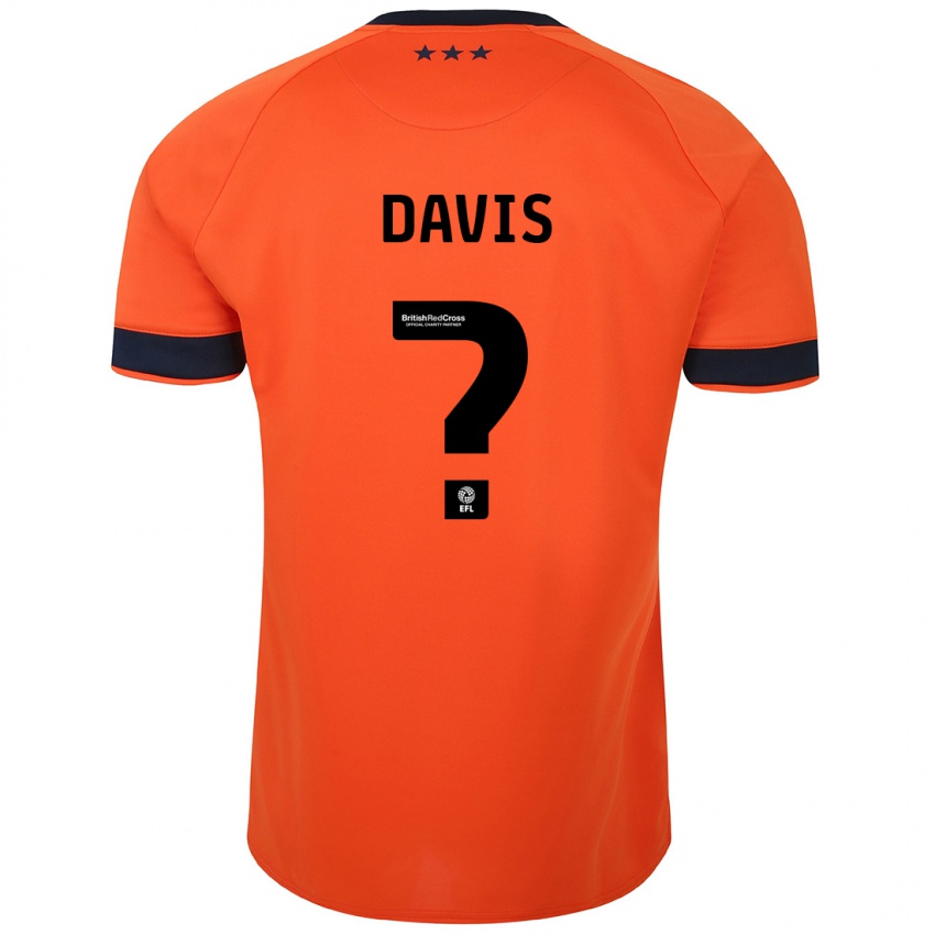 Férfi Oli Davis #0 Narancs Idegenbeli Jersey 2023/24 Mez Póló Ing