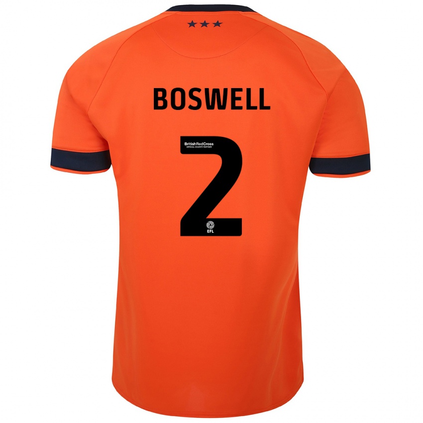 Férfi Maria Boswell #2 Narancs Idegenbeli Jersey 2023/24 Mez Póló Ing