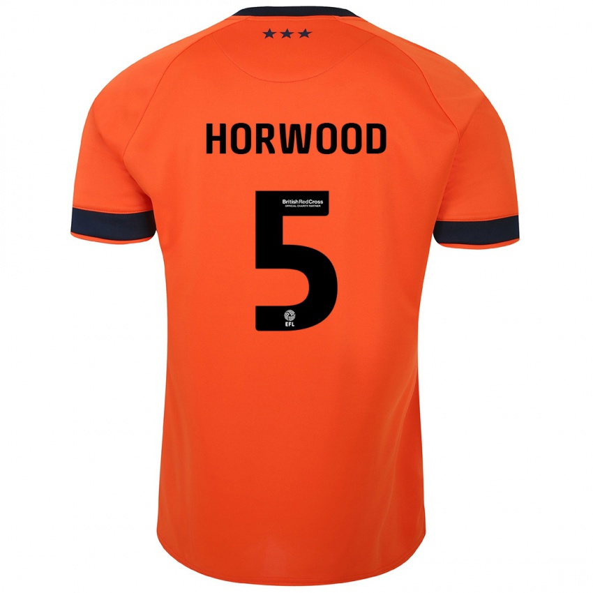Férfi Bonnie Horwood #5 Narancs Idegenbeli Jersey 2023/24 Mez Póló Ing