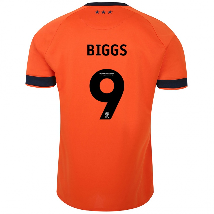 Férfi Maddie Biggs #9 Narancs Idegenbeli Jersey 2023/24 Mez Póló Ing