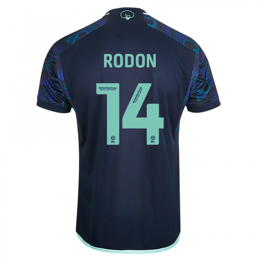 Férfi Joe Rodon #14 Kék Idegenbeli Jersey 2023/24 Mez Póló Ing