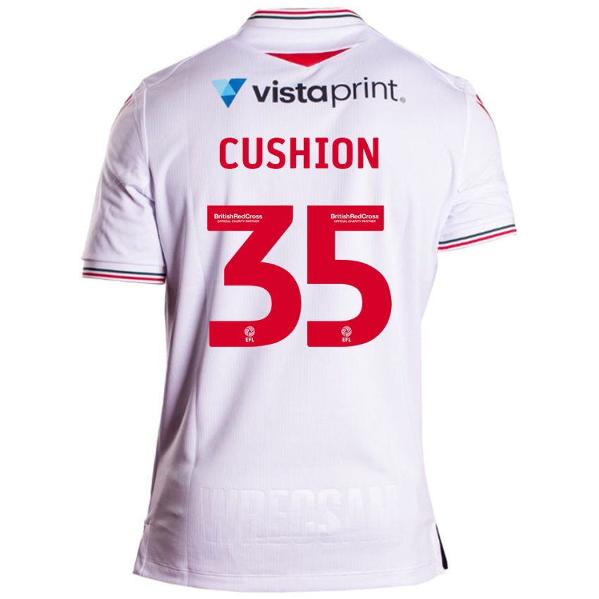 Férfi Owen Cushion #35 Fehér Idegenbeli Jersey 2023/24 Mez Póló Ing