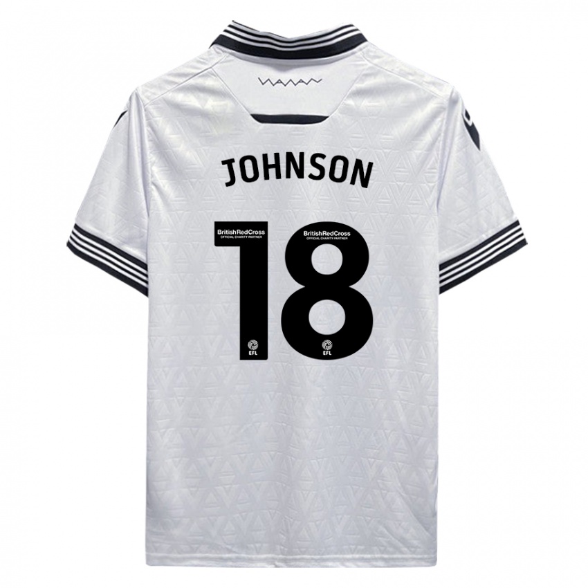 Férfi Marvin Johnson #18 Fehér Idegenbeli Jersey 2023/24 Mez Póló Ing