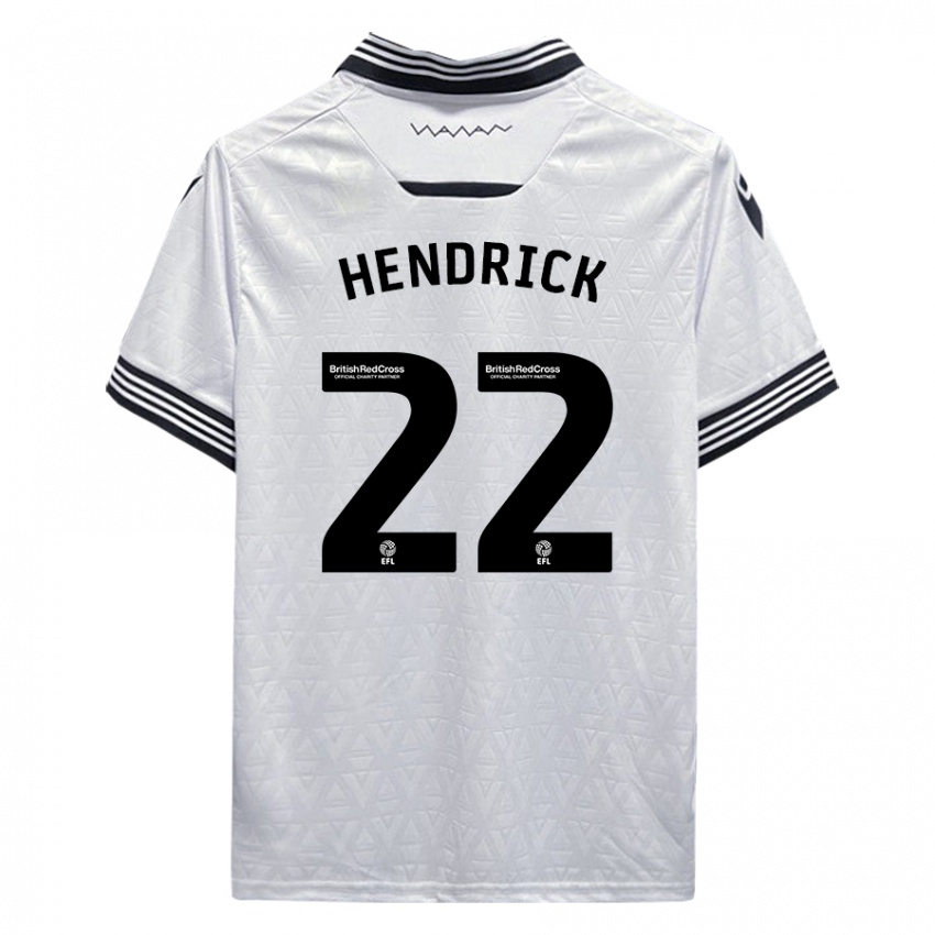 Férfi Jeff Hendrick #22 Fehér Idegenbeli Jersey 2023/24 Mez Póló Ing