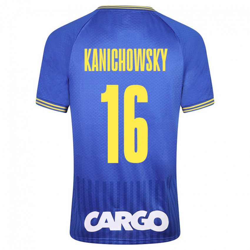 Férfi Gabi Kanichowsky #16 Kék Idegenbeli Jersey 2023/24 Mez Póló Ing