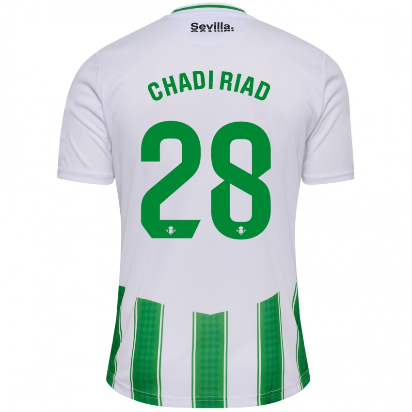 Női Chadi Riad #28 Fehér Hazai Jersey 2023/24 Mez Póló Ing