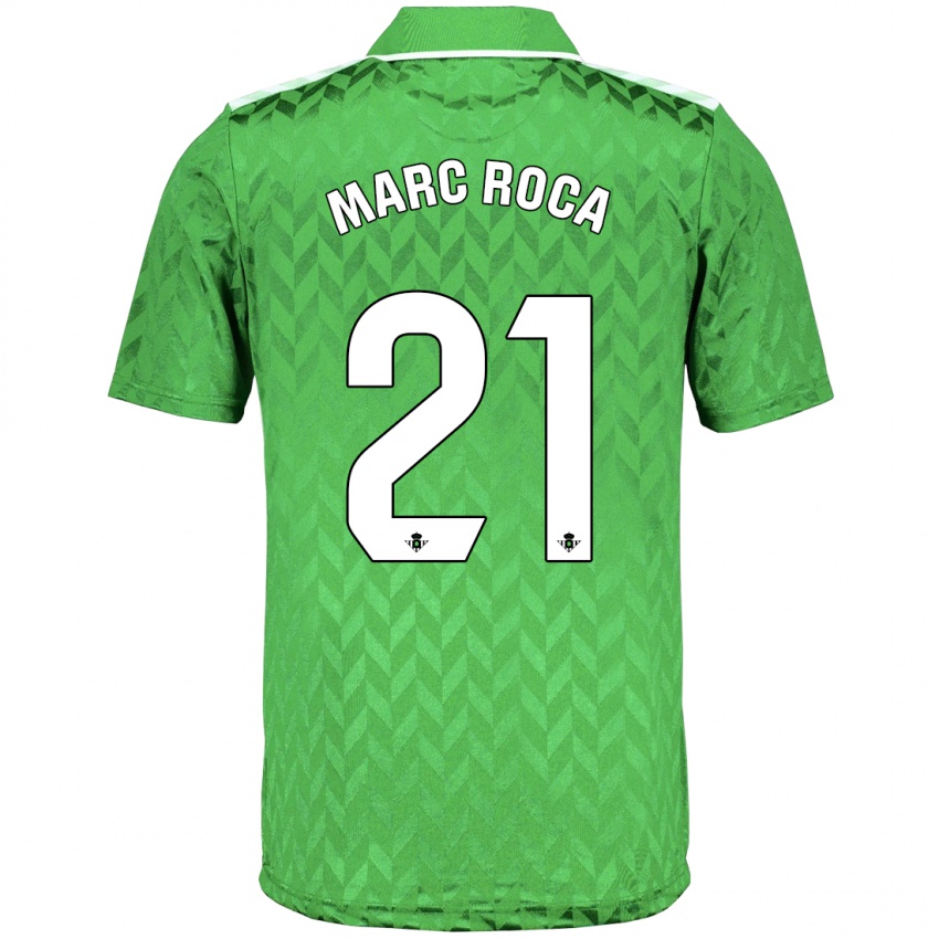 Női Marc Roca #21 Zöld Idegenbeli Jersey 2023/24 Mez Póló Ing