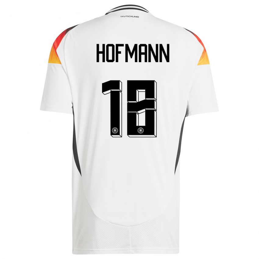 Gyermek Németország Jonas Hofmann #18 Fehér Hazai Jersey 24-26 Mez Póló Ing
