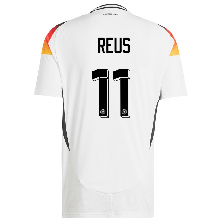 Gyermek Németország Marco Reus #11 Fehér Hazai Jersey 24-26 Mez Póló Ing