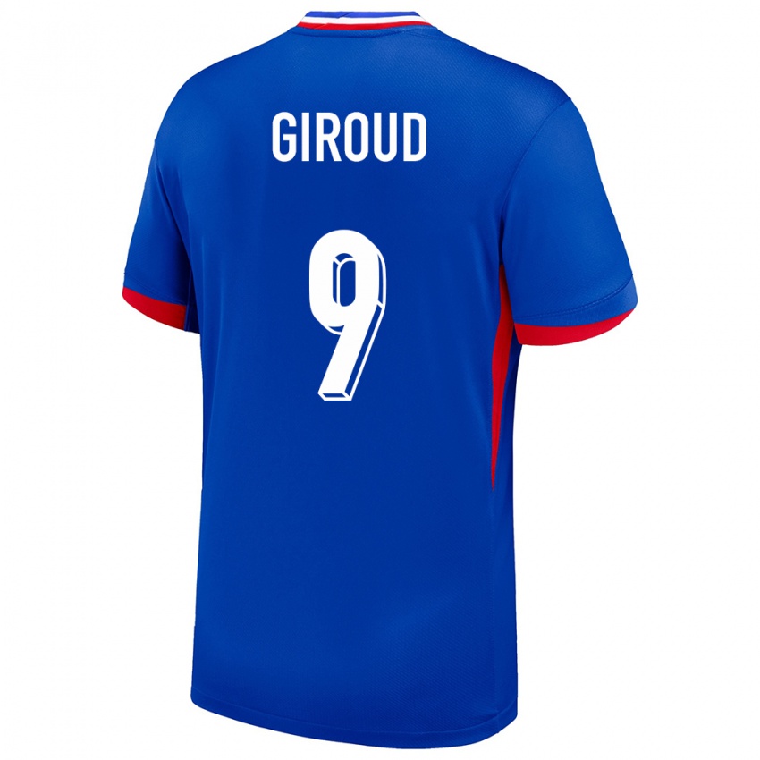 Gyermek Franciaország Olivier Giroud #9 Kék Hazai Jersey 24-26 Mez Póló Ing