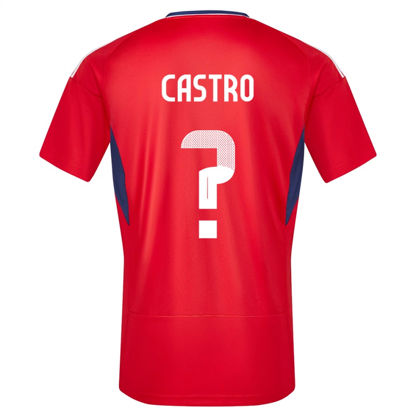 Gyermek Costa Rica Mathias Castro #0 Piros Hazai Jersey 24-26 Mez Póló Ing