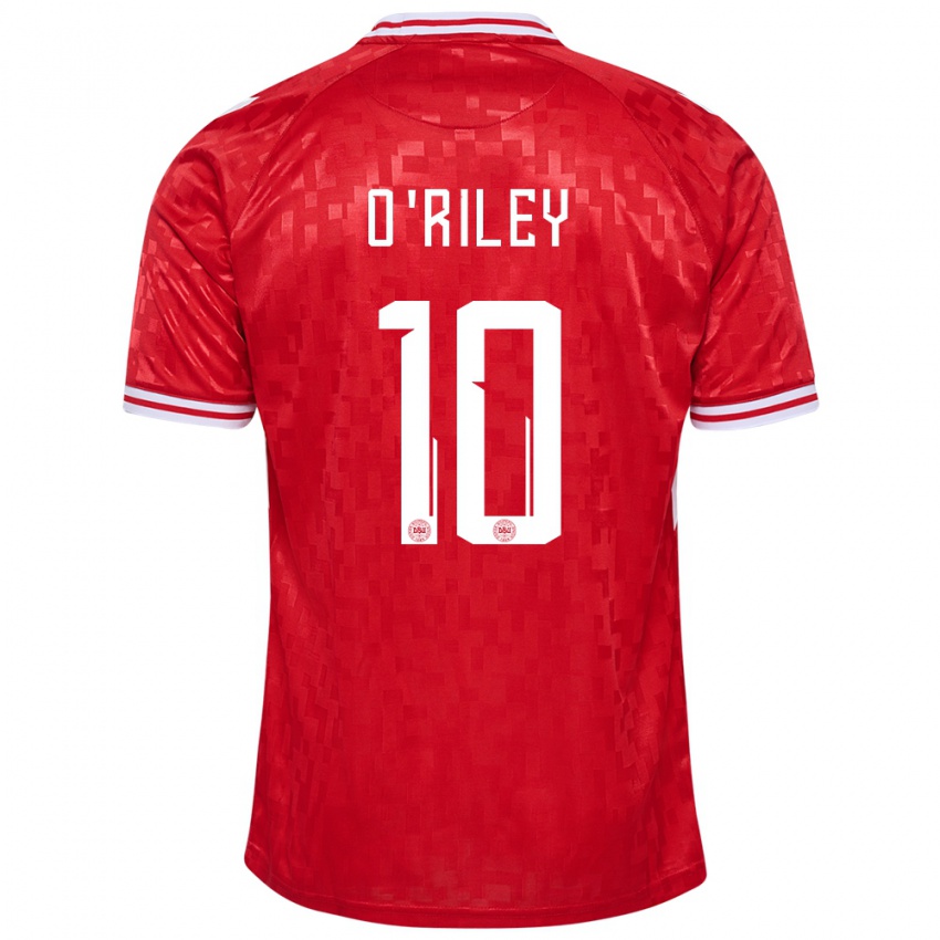 Gyermek Dánia Matt O Riley #10 Piros Hazai Jersey 24-26 Mez Póló Ing