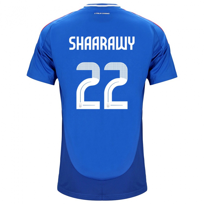 Gyermek Olaszország Stephan El Shaarawy #22 Kék Hazai Jersey 24-26 Mez Póló Ing