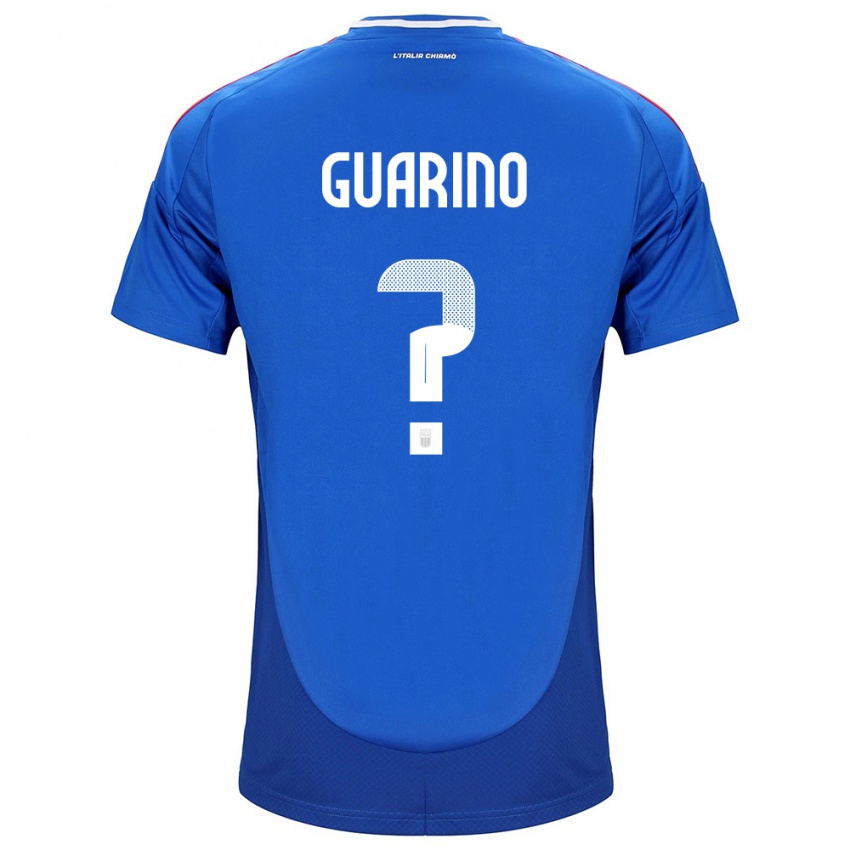 Gyermek Olaszország Gabriele Guarino #0 Kék Hazai Jersey 24-26 Mez Póló Ing