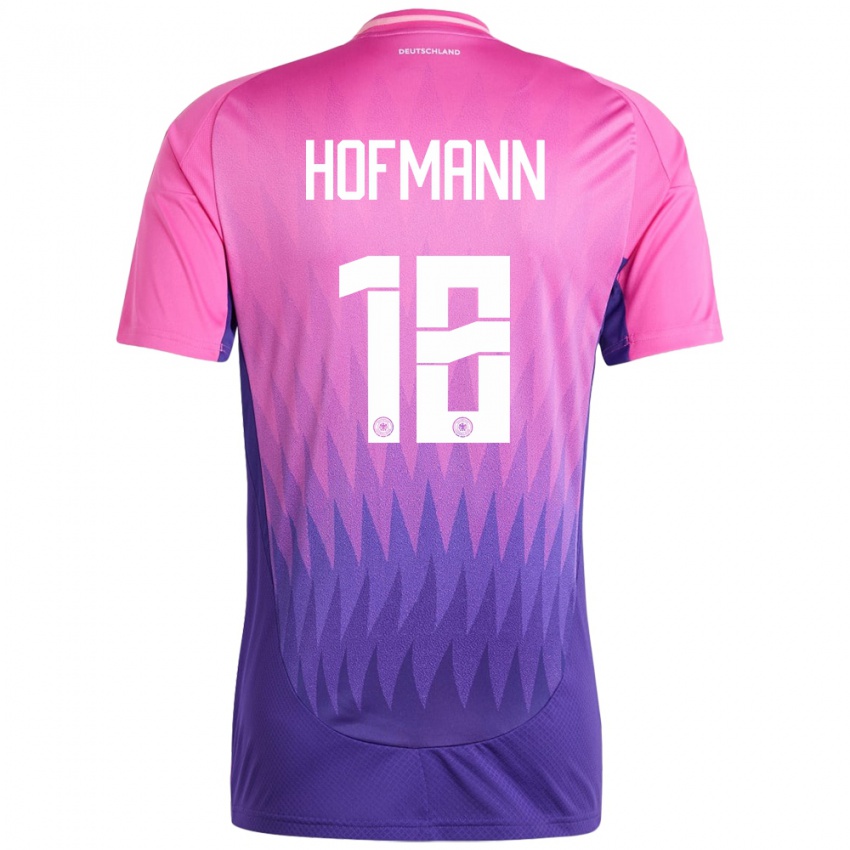Gyermek Németország Jonas Hofmann #18 Pink Lila Idegenbeli Jersey 24-26 Mez Póló Ing