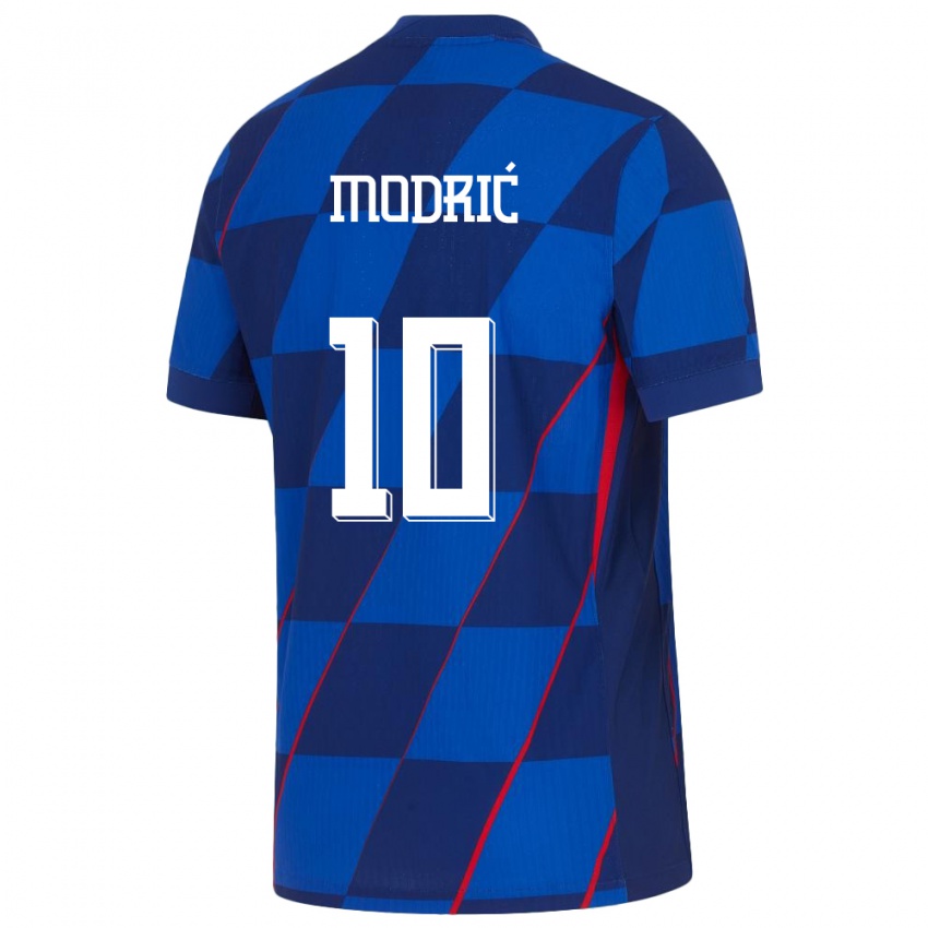 Gyermek Horvátország Luka Modric #10 Kék Idegenbeli Jersey 24-26 Mez Póló Ing