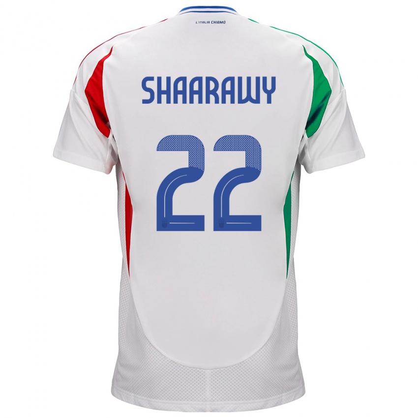 Gyermek Olaszország Stephan El Shaarawy #22 Fehér Idegenbeli Jersey 24-26 Mez Póló Ing