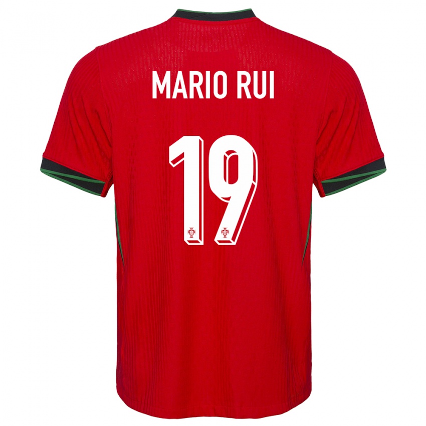 Férfi Portugália Mario Rui #19 Piros Hazai Jersey 24-26 Mez Póló Ing