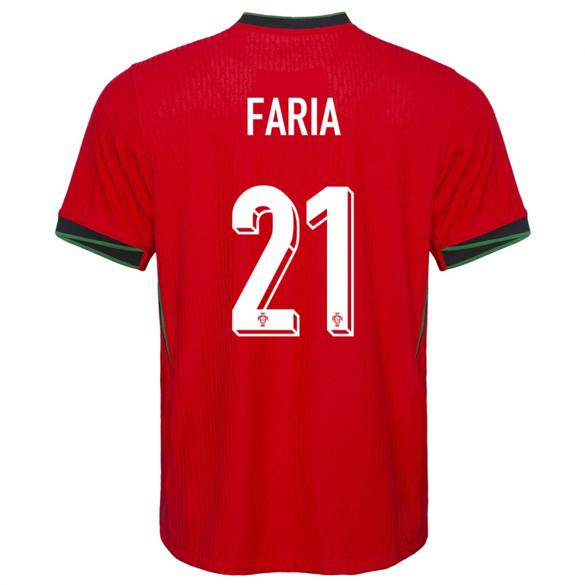 Férfi Portugália Andreia Faria #21 Piros Hazai Jersey 24-26 Mez Póló Ing