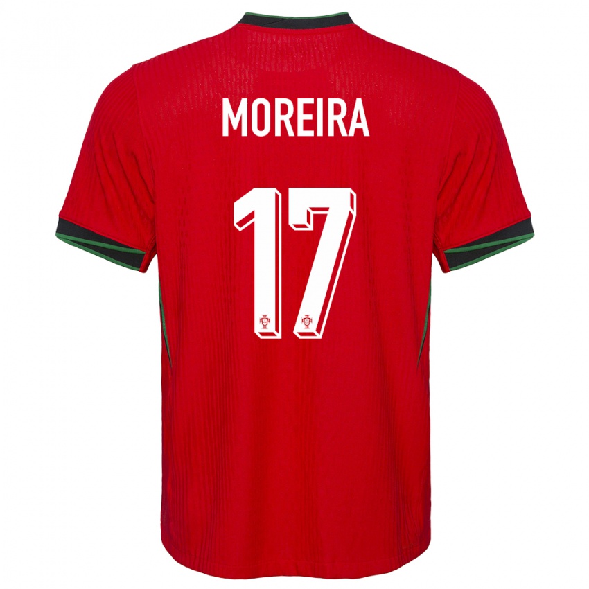 Férfi Portugália Afonso Moreira #17 Piros Hazai Jersey 24-26 Mez Póló Ing