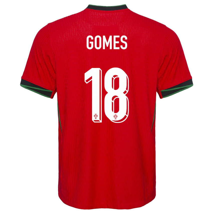 Férfi Portugália Andre Gomes #18 Piros Hazai Jersey 24-26 Mez Póló Ing