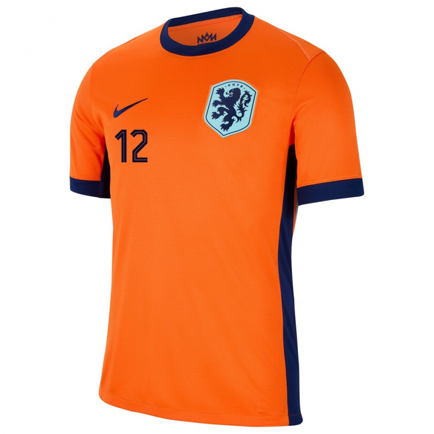Férfi Hollandia Alvaro Henry #12 Narancs Hazai Jersey 24-26 Mez Póló Ing
