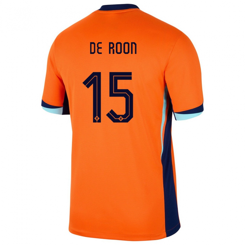 Férfi Hollandia Marten De Roon #15 Narancs Hazai Jersey 24-26 Mez Póló Ing