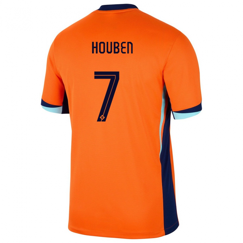 Férfi Hollandia Iggy Houben #7 Narancs Hazai Jersey 24-26 Mez Póló Ing