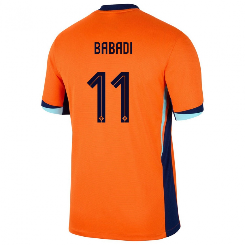 Férfi Hollandia Isaac Babadi #11 Narancs Hazai Jersey 24-26 Mez Póló Ing