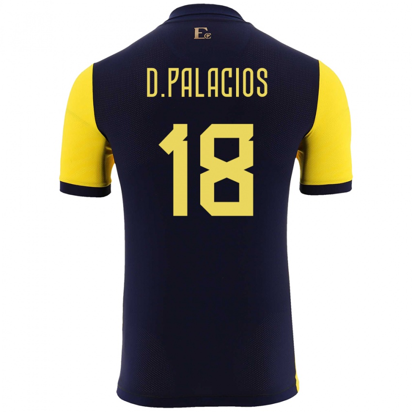 Férfi Ecuador Diego Palacios #18 Sárga Hazai Jersey 24-26 Mez Póló Ing