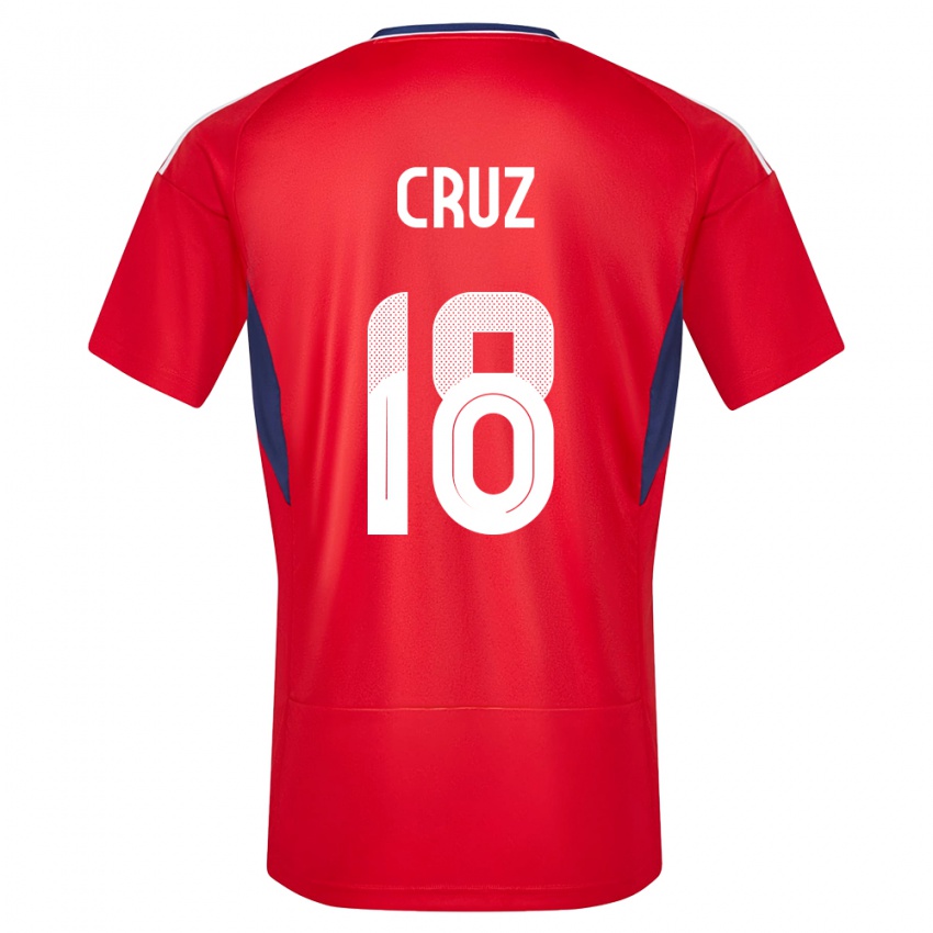 Férfi Costa Rica Aaron Cruz #18 Piros Hazai Jersey 24-26 Mez Póló Ing