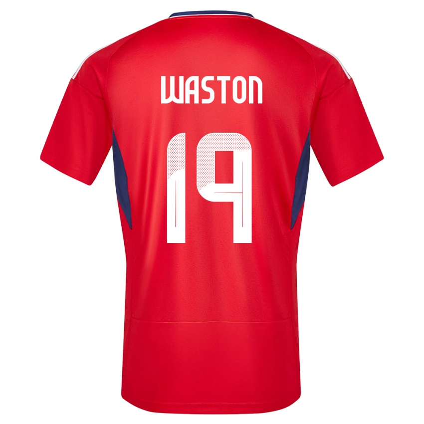 Férfi Costa Rica Kendall Waston #19 Piros Hazai Jersey 24-26 Mez Póló Ing