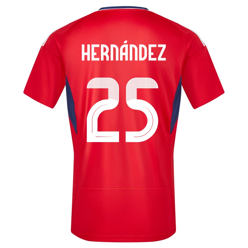 Férfi Costa Rica Anthony Hernandez #25 Piros Hazai Jersey 24-26 Mez Póló Ing