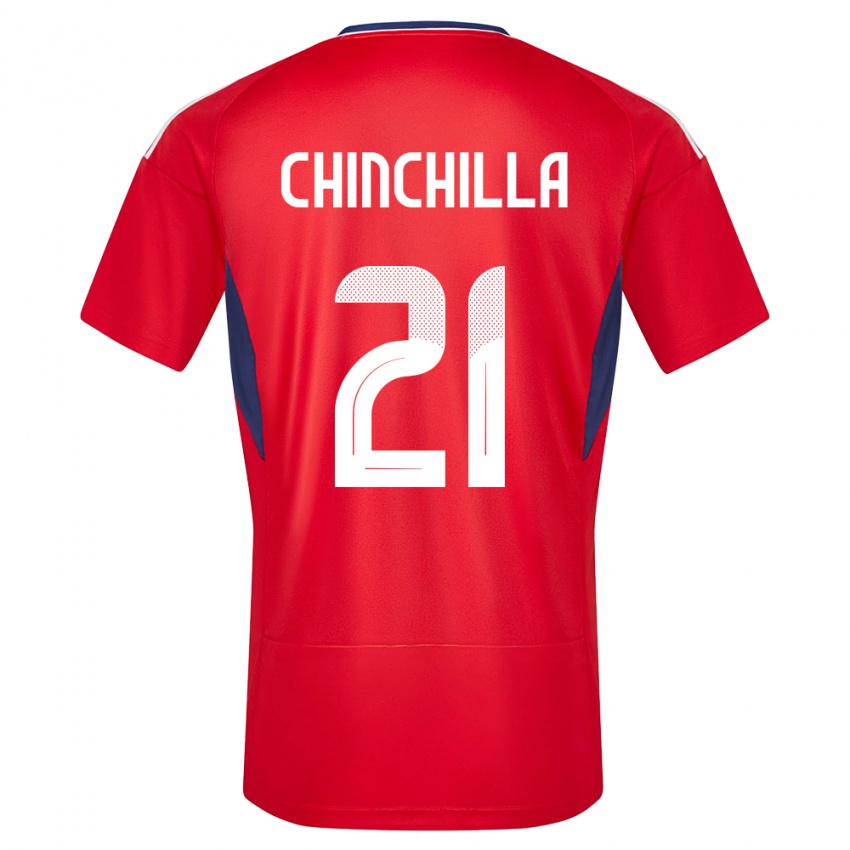 Férfi Costa Rica Viviana Chinchilla #21 Piros Hazai Jersey 24-26 Mez Póló Ing