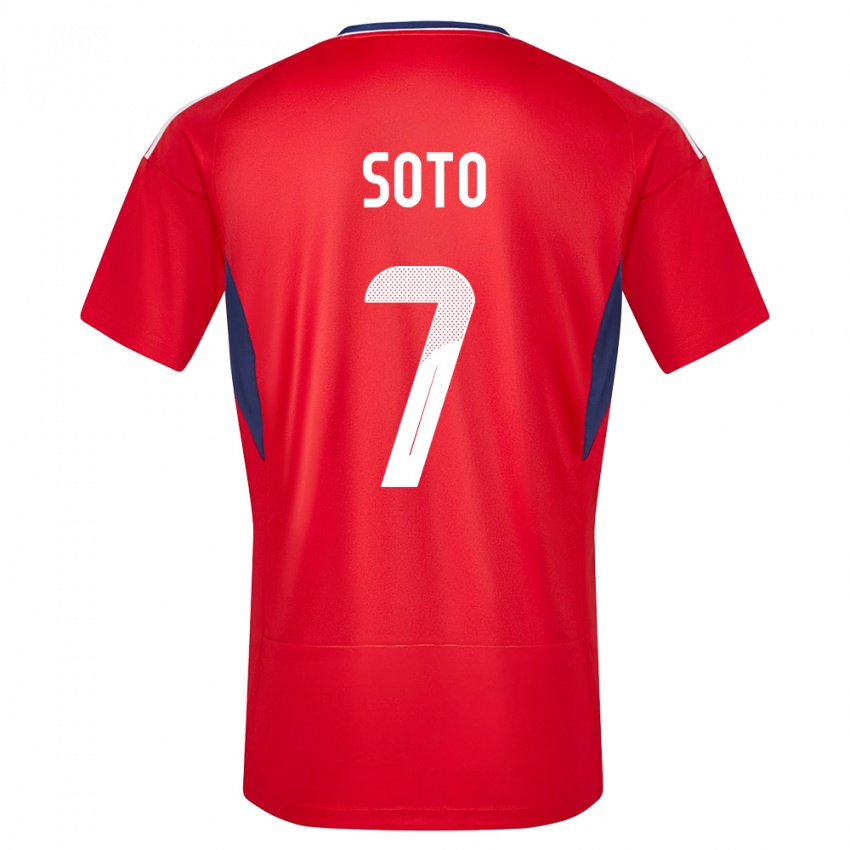 Férfi Costa Rica Andrey Soto #7 Piros Hazai Jersey 24-26 Mez Póló Ing