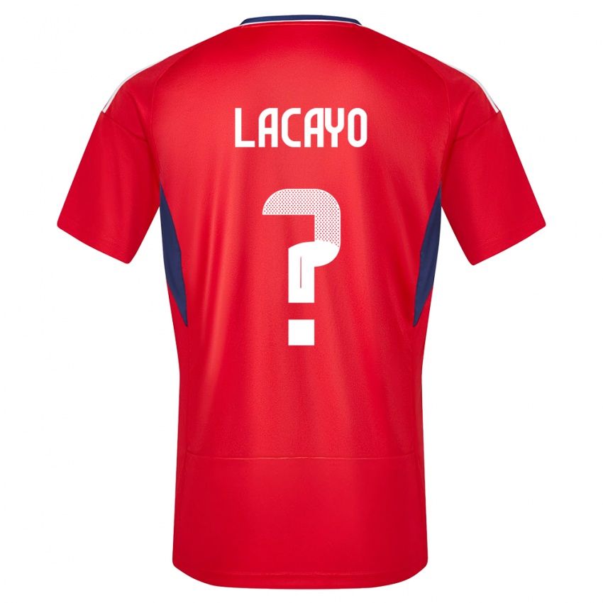 Férfi Costa Rica Marcelo Lacayo #0 Piros Hazai Jersey 24-26 Mez Póló Ing