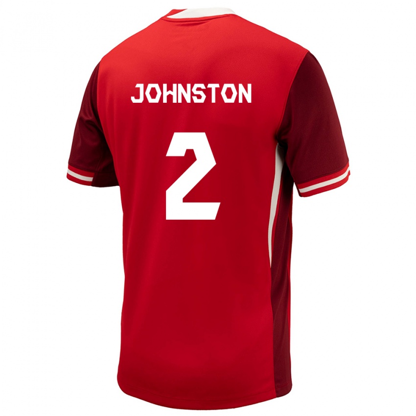 Férfi Kanada Alistair Johnston #2 Piros Hazai Jersey 24-26 Mez Póló Ing