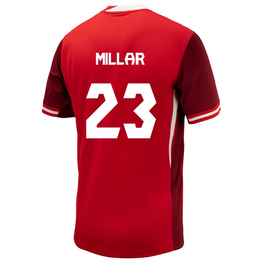 Férfi Kanada Liam Millar #23 Piros Hazai Jersey 24-26 Mez Póló Ing